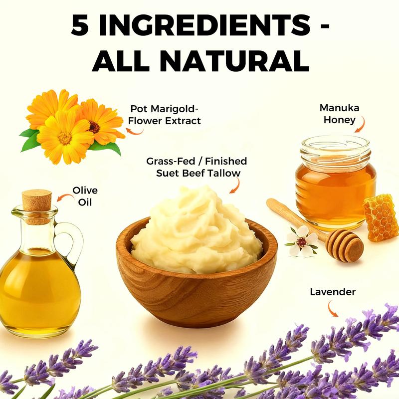 Elaro's Whipped Tallow Honey Balm